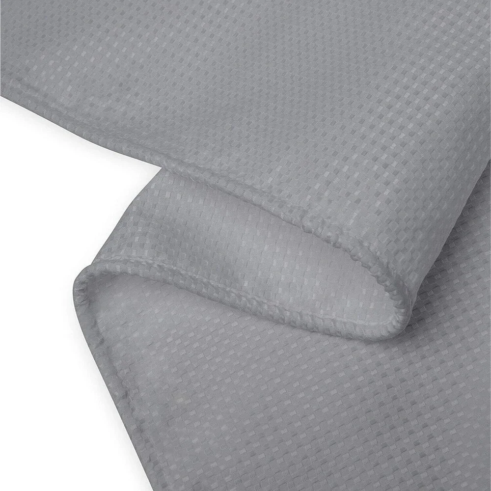 Modern Fabric Shower Curtain w/Rust-Proof Curtain Hooks, Heavy-Duty, 72x72 GRAY